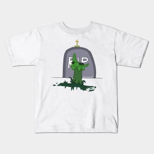 Creepy Graveyard Rising Kids T-Shirt